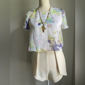 BCBGeneration floral Romper Size 0